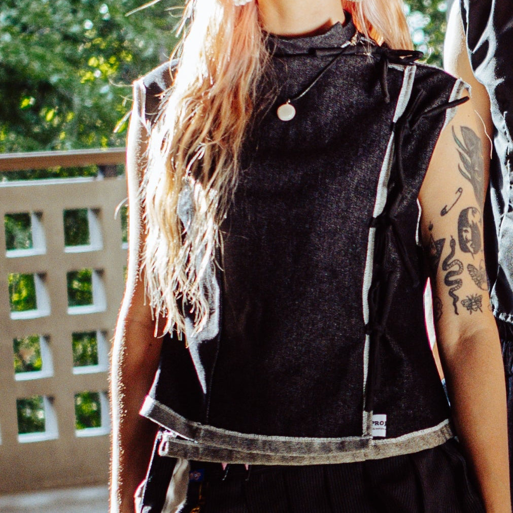 Cheongsam Denim Sleeveless