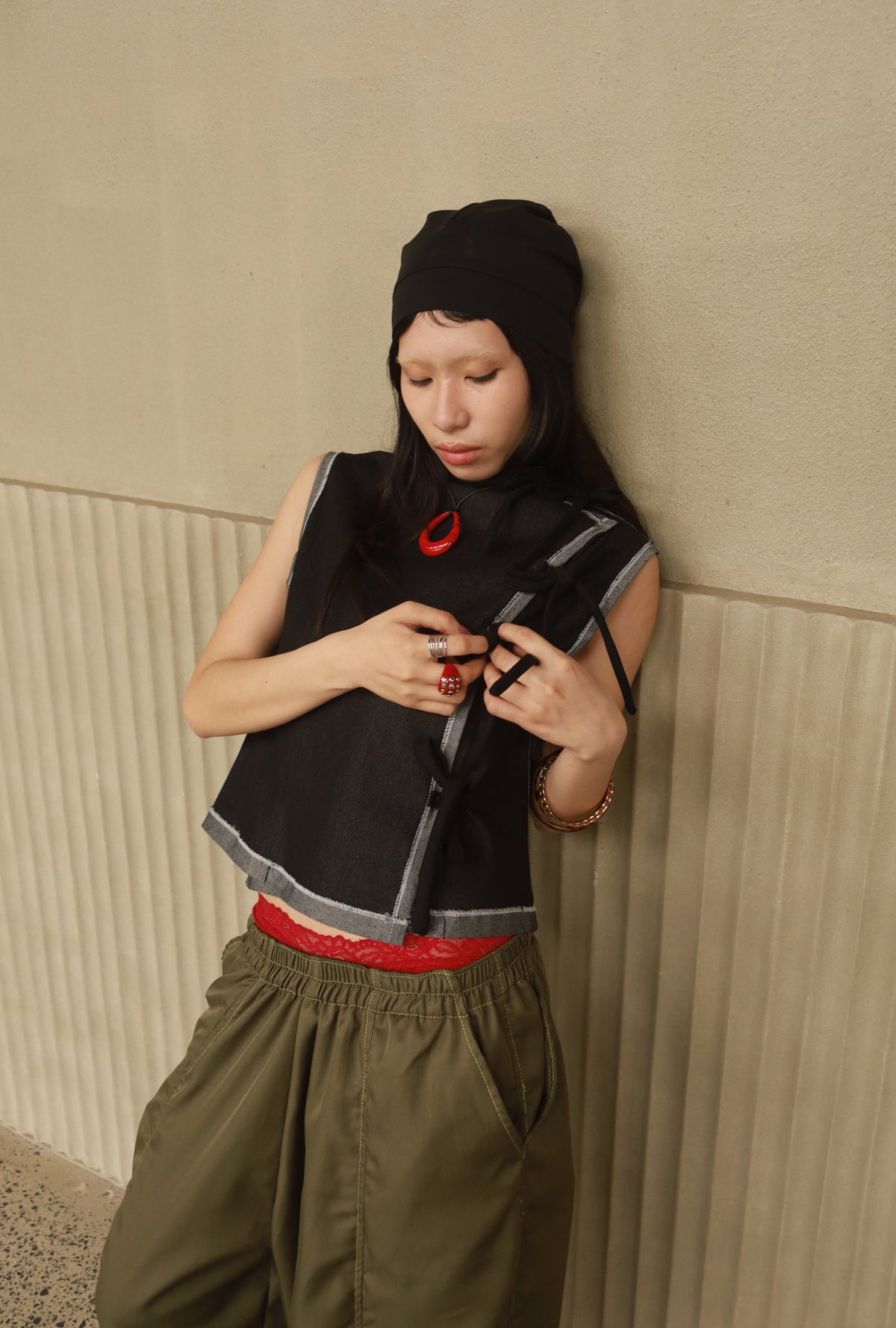 Cheongsam Denim Sleeveless