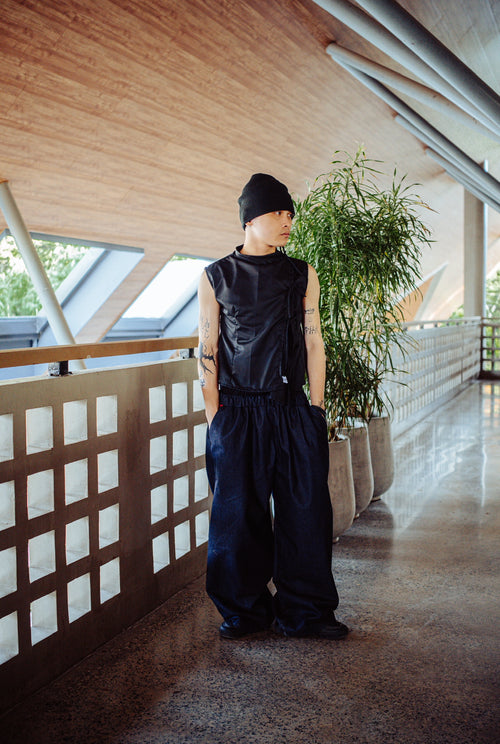 Cheongsam Black Sleeveless