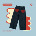 Heart Denim Pants