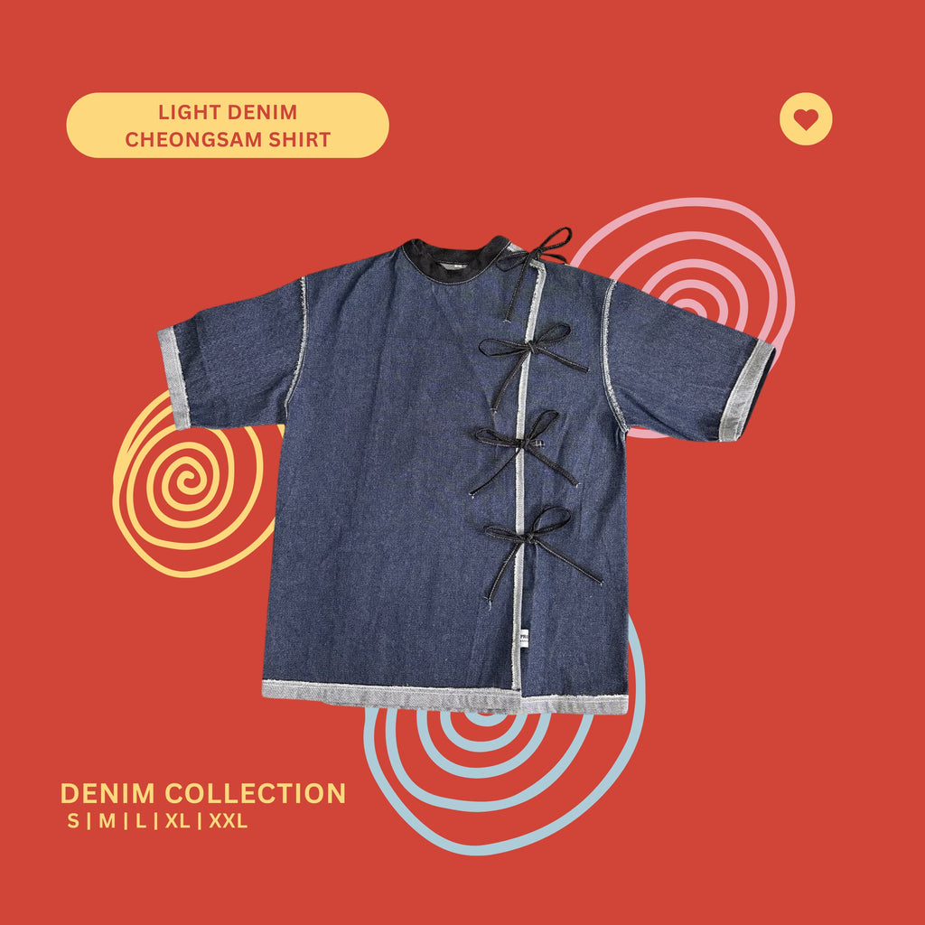 Denim Cheongsam Shirt